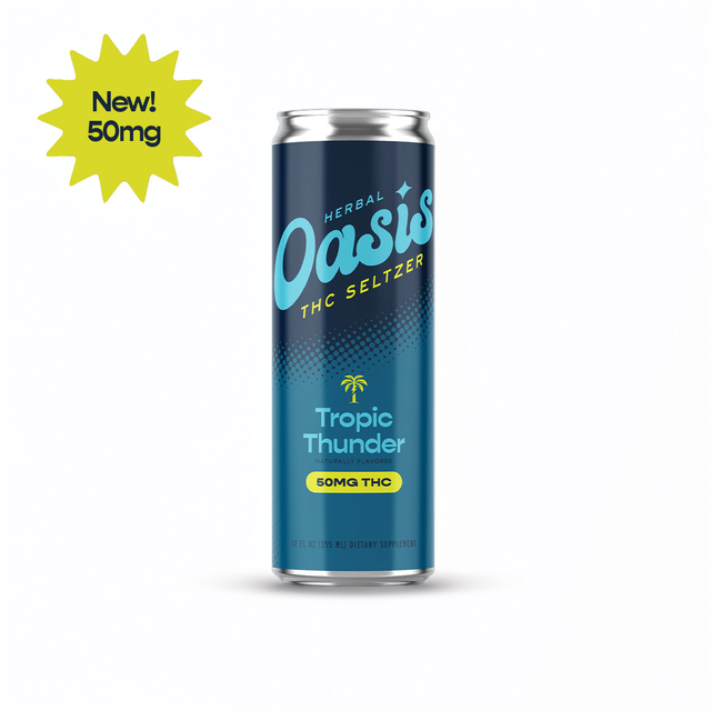 Herbal Oasis | CBG + Delta-9 THC | 50mg Tropic Thunder THC Seltzer